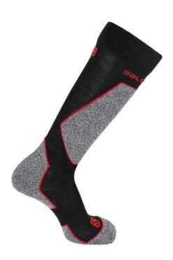 SALOMON SKI TECH Skisocke Herren Skisocken Skistrümpfe Kniestrümpf 7 SALOMON SKI TECH Skisocke Herren Skisocken Skistrümpfe Kniestrümpf -ActionSport Würzburg Shop 12907 ski tech black red