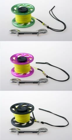 RIFF 15 M REEL Aus Aluminium Mit Doppelkarabiner