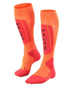 FALKE SK5 EXPERT Herren Skisocken Snowboardsocken Kniestrümpfe -ActionSport Würzburg Shop 16563 SK5 Herren flashorange 1