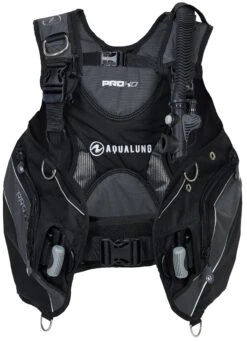 Aqualung PRO HD Herren Taucherjacket Tarierweste Collection 2022 -ActionSport Würzburg Shop bc1660110 pro hd men black grey 02 front