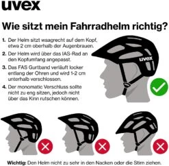 UVEX SUPERSONIC CC Radhelm Fahrradhelm UNISEX -ActionSport Würzburg Shop helmgroesse sitz