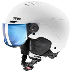 UVEX ROCKET JUNIOR VISOR Visier Skihelm Snowboardhelm Collection 2024 -ActionSport Würzburg Shop rocket white black 2024 1