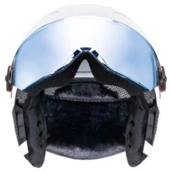 UVEX ROCKET JUNIOR VISOR Visier Skihelm Snowboardhelm Collection 2024 -ActionSport Würzburg Shop rocket white black 2024 4