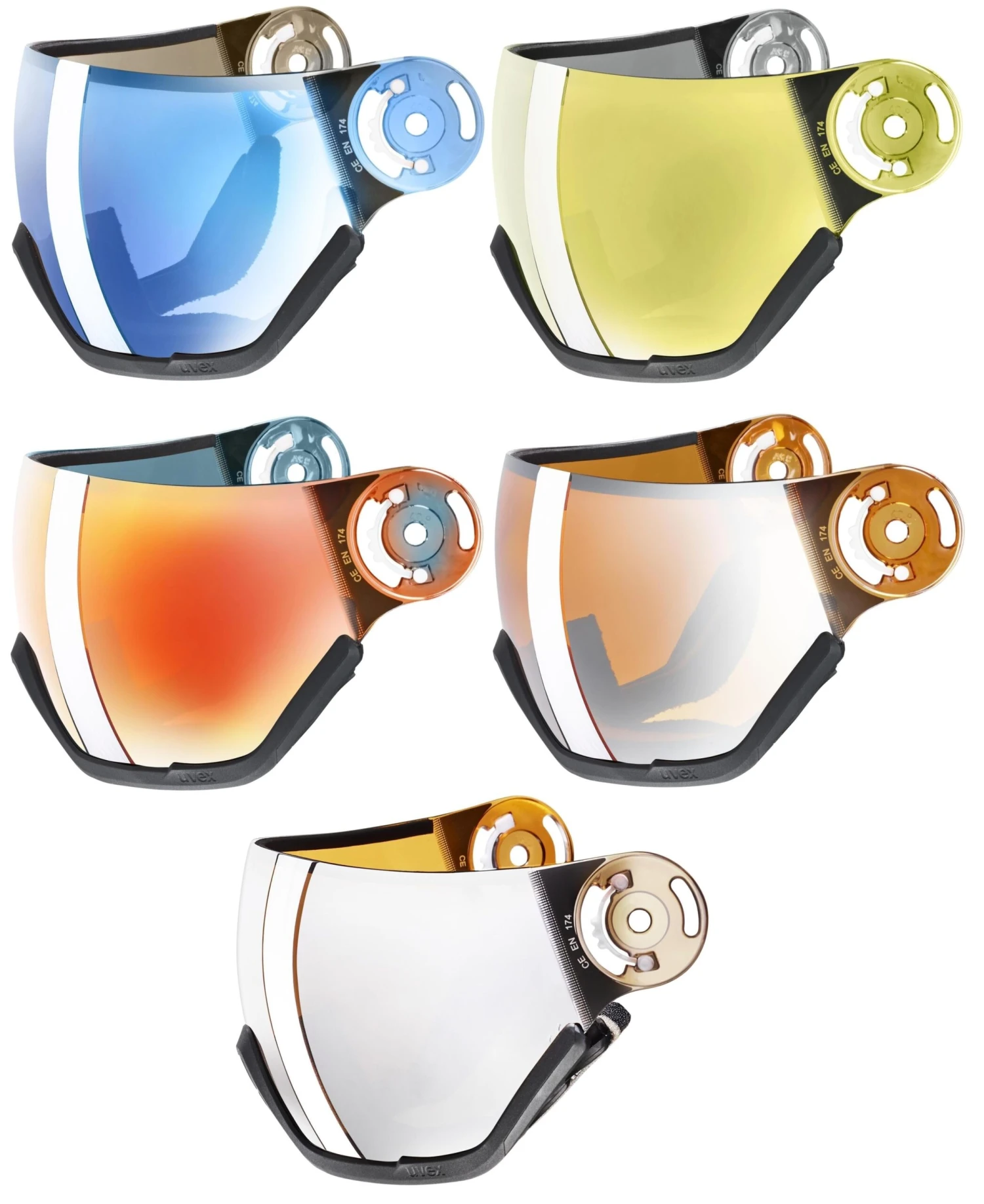 UVEX Ersatz Visier Für WANTED VISOR Skihelm 3 UVEX Ersatz Visier Für WANTED VISOR Skihelm